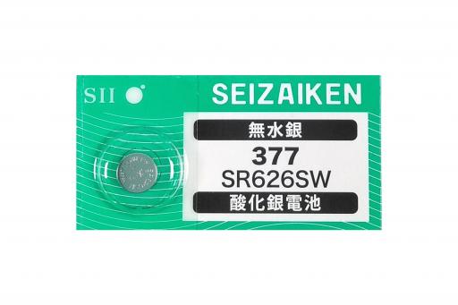 高性能無水銀　酸化銀電池　SR626SW(377)　国内流通品モデル