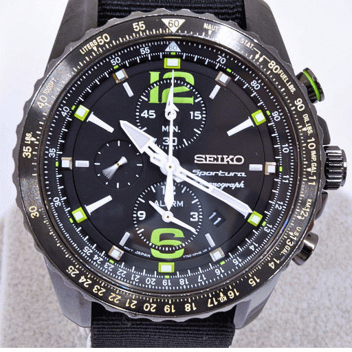 【中古】本気のクロノ、即戦力。SEIKO Sportura Alarm Chronograph