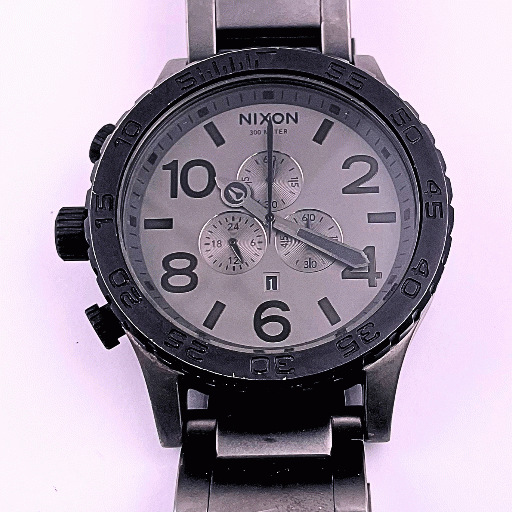 【良品中古】NIXON (ニクソン)THE51-30　クロノグラフ　オールブラック【電池交換済み】